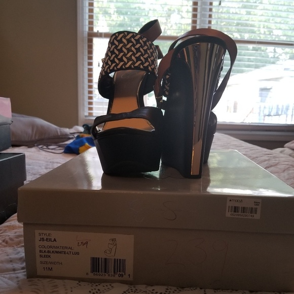 Jessica Simpson Shoes - JESSICA Simpson genuine leather wedges worn once